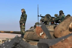 Binh sỹ quân đội Chính phủ Syria. (Nguồn: AFP/TTXVN)