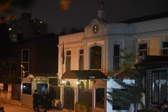 Lãnh sự quán Saudi Arabia ở Istanbul, Thổ Nhĩ Kỳ, nơi nhà báo Jamal Khashoggi bị sát hại, ngày 16/10/2018. (Ảnh: THX/TTXVN)