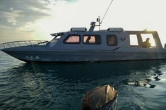 Tàu của lực lượng hải quân Indonesia. (Nguồn: EPA/TTXVN)