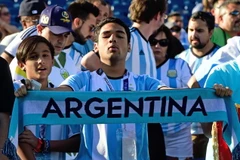 Cổ động viên Argentina. Ảnh minh họa. (Nguồn: AFP/TTXVN)