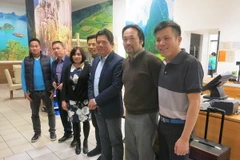 Các thành viên Ban Chấp hành mới của Hội Việt Golf. (Ảnh: Nguyễn Hoàng Linh/Vietnam+)