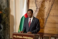 Tổng thống Madagascar Hery Rajaonarimampianina. (Ảnh: AFP/TTXVN)