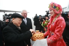 Tổng Bí thư Nguyễn Phú Trọng bắt đầu thăm chính thức Belarus