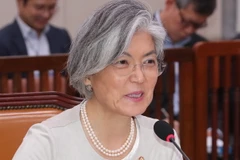 Ngoại trưởng Hàn Quốc Kang Kyung-wha tại một sự kiện ở Seoul. (Nguồn: YONHAP/TTXVN)