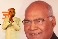 Ông Ram Nath Kovind (giữa) tại một sự kiện ở New Delhi. (Nguồn: THX/TTXVN)