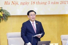 Chủ tịch Quốc hội Vương Đình Huệ phát biểu khai mạc hội nghị. (Ảnh: Doãn Tấn/TTXVN) 