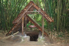 Hầm làm việc nghỉ ngơi của Tư lệnh quân Khu Sài Gòn-Chợ Lớn-Gia Định. (Nguồn: diadaocuchi.com.vn)