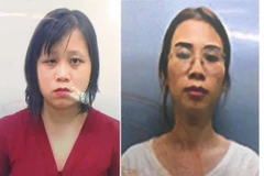 Bị can Đinh Thị Vân (trái) và Nguyễn Ngọc Diệp. (Nguồn: vov.vn) 