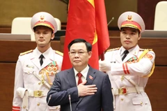 Chủ tịch Quốc hội Vương Đình Huệ tuyên thệ nhậm chức. (Ảnh: Phương Hoa/TTXVN) 