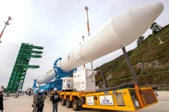 Tên lửa KSLV-II của Hàn Quốc. (Nguồn: Reuters)