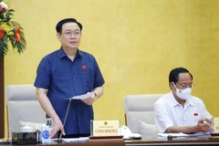 Chủ tịch Quốc hội Vương Đình Huệ phát biểu. (Ảnh: Doãn Tấn/TTXVN) 