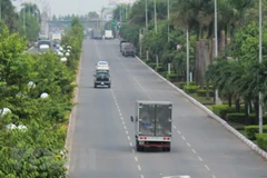 Một trục đường chính của thành phố Biên Hòa, tỉnh Đồng Nai. (Ảnh: Sỹ Tuyên/TTXVN)