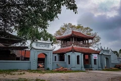 Tam quan chùa Đậu sau trùng tu. (Nguồn: tienphong)