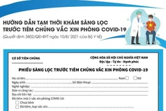 [Infographics] Điều chỉnh phiếu khám sàng lọc trước tiêm chủng 
