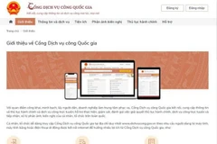 Cổng dịch vụ công quốc gia.