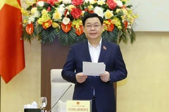 Chủ tịch Quốc hội Vương Đình Huệ phát biểu. (Ảnh: Doãn Tấn/TTXVN)