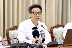 Phó Thủ tướng Vũ Đức Đam phát biểu chỉ đạo tại cuộc họp. (Ảnh: Hồng Giang/TTXVN)