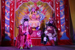 Nghệ thuật tuồng được đưa lên sân khấu truyền hình. Ảnh minh họa. (Ảnh: Kha Phạm/TTXVN)
