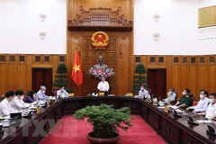 Ban Chỉ đạo Quốc gia phòng, chống dịch COVID-19 họp chiều 25/8. (Ảnh: Dương Giang/TTXVN) 