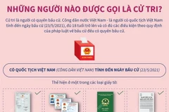 [Infographics] Những quy định về người được gọi là cử tri