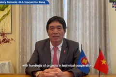  Đại sứ - Trưởng Phái đoàn đại diện thường trực Việt Nam tại ASEAN Nguyễn Hải Bằng. (Ảnh: Hữu Chiến/TTXVN)