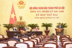 Phiên khai mạc kỳ họp thứ hai, Hội đồng Nhân dân thành phố khóa XVI. (Ảnh: TTXVN)