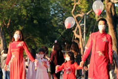 Mỗi gia đình là một tổ ấm để yêu thương. (Ảnh: Thanh Tùng/TTXVN) 