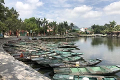 Khu du lịch Tam Cốc Bích Động tạm dừng đón khách từ ngày 7/5. (Ảnh: Hải Yến/TTXVN) 