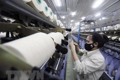 Sản xuất sợi tại Phủ Lý, tỉnh Hà Nam. (Ảnh: Trần Việt/TTXVN)