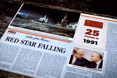 Ảnh cắt từ trailer bộ phim tài liệu "Mùa đông 1991" nói về sự tan rã của Liên Xô. 