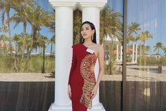 Đỗ Thị Hà trước phần thi Head to Head Challenge. (Ảnh: BTC)