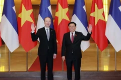 Chủ tịch Quốc hội Vương Đình Huệ đón và hội đàm với Chủ tịch Quốc hội Phần Lan