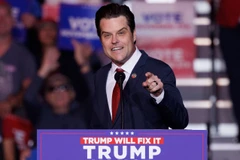 Cựu Hạ nghị sỹ Matt Gaetz - người được Tổng thống đắc cử Donald Trump đề cử làm Bộ trưởng Tư pháp. (Ảnh: Reuters)