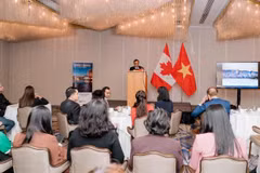 Quang cảnh một hội thảo xúc tiến đầu tư do Đại sứ quán Việt Nam tại Canada tổ chức. (Nguồn: Vietnam+)