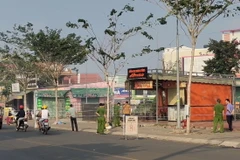 Hiện trường vụ án. (Ảnh: TTXVN phát)