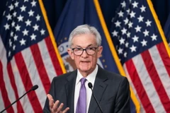 Chủ tịch Fed Jerome Powell phát biểu họp báo ở Washington, DC, ngày 20/3/2024. (Ảnh: THX/TTXVN)