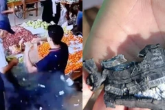 Chiếc máy nhắn tin phát nổ khi một thành viên Hezbollah đeo trên người. (Nguồn: Mạng xã hội X)