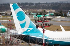 Máy bay 737 MAX 9 tại nhà máy của Boeing ở Renton, Washington, Mỹ. (Ảnh: AFP/TTXVN)