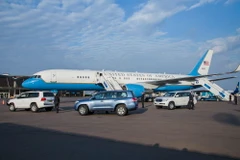 Một chiếc máy bay của hãng hàng không United Airlines. (Ảnh: AFP/TTXVN)