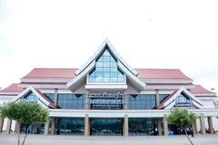 Một góc Sân bay Nong Khang. (Ảnh: Phạm Kiên/TTXVN)