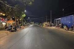 Hiện trường vụ tai nạn. (Ảnh: TTXVN phát)