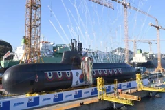 Lễ hạ thủy chiếc tàu ngầm KSS-III Batch-I thứ hai của Hàn Quốc. (Nguồn: Hải quân Hàn Quốc)