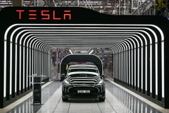 Tesla phải triệu hồi gần 64.000 chiếc xe tại Hàn Quốc. (Ảnh: AFP/TTXVN)
