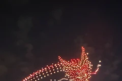 Trình diễn máy bay không người lái tại Hong Kong