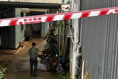 Căn nhà nơi xảy ra vụ hỏa hoạn nghiêm trọng tại thành phố Đà Lạt. (Ảnh: Nguyễn Dũng/TTXVN)