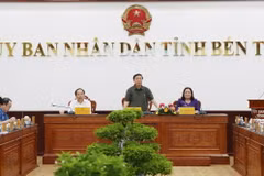 Phó Thủ tướng Chính phủ Trần Hồng Hà chủ trì buổi làm việc. (Ảnh: Công Trí/TTXVN)