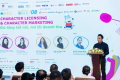 Ông Trần Xuân Bách, Bí thư Đoàn Thanh niên Bộ Khoa học và Công nghệ, phát biểu tại hội thảo. (Nguồn: Vietnam+)