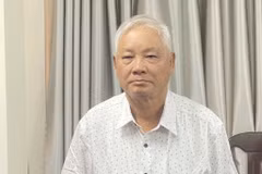 Nguyên Chủ tịch Ủy ban Nhân dân tỉnh Phú Yên Phạm Đình Cự tại Cơ quan Cảnh sát điều tra Công an tỉnh. (Ảnh: Tường Quân/TTXVN)