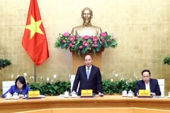 Thủ tướng Chính phủ Nguyễn Xuân Phúc chủ trì phiên họp Hội đồng thi đua - khen thưởng Trung ương. (Ảnh: Thống Nhất/TTXVN)