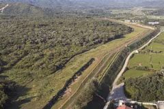 Toàn cảnh khu phi quân sự DMZ ở Cheorwon, tỉnh Gangwon, biên giới Hàn Quốc-Triều Tiên. (Ảnh: Yonhap/ TTXVN)